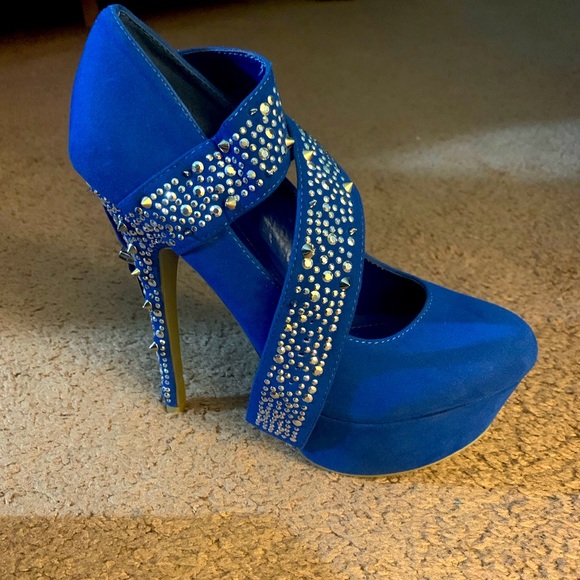 Blue High Heels - Picture 2 of 4